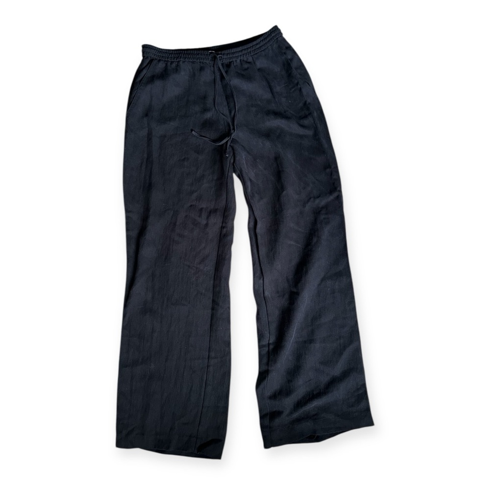 Zara Women’s Black Linen Pants Size M